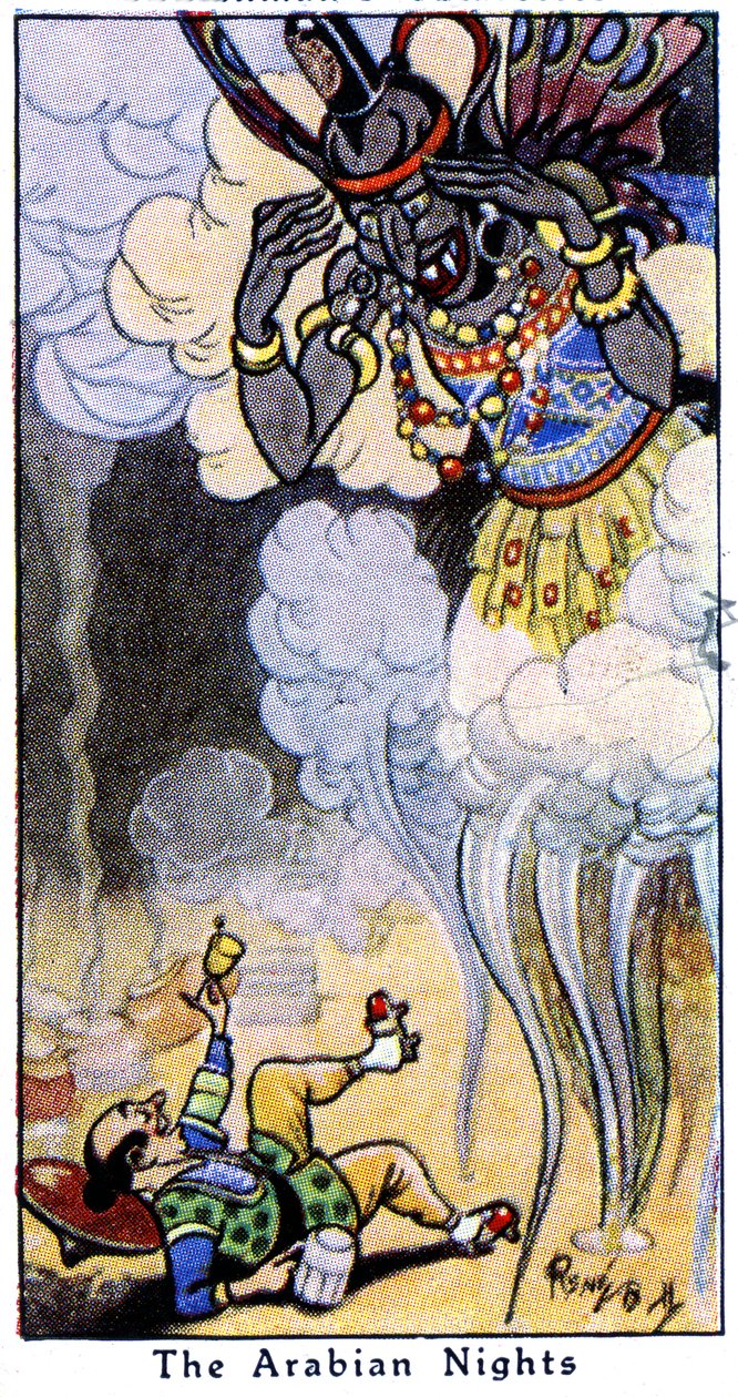 Aladdin a džin, 1936 od René Bull