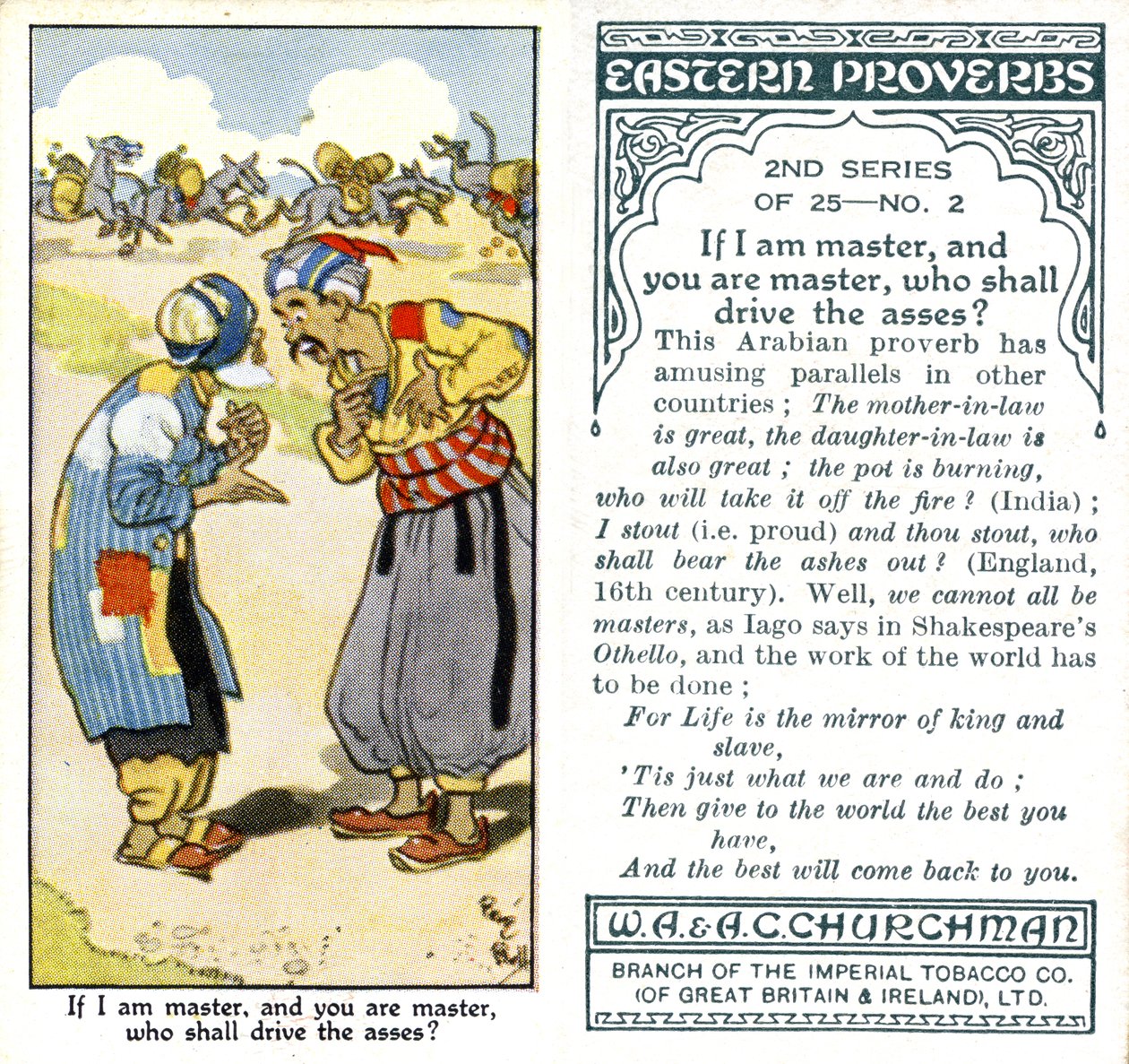 Jsem-li já pánem a ty pánem, kdo bude řídit osly, 1932 od René Bull