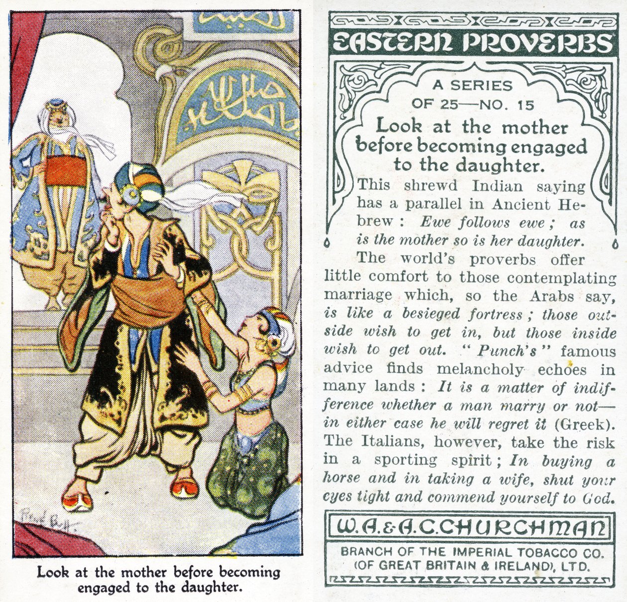 „Podívejte se na matku, než se zasnoubíte s dcerou“, 1931 (viz také 498196) od René Bull