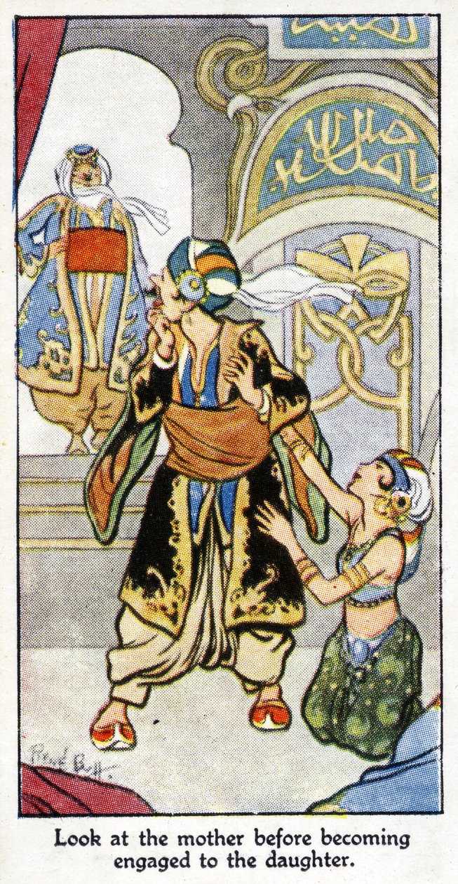„Podívejte se na matku, než se zasnoubíte s dcerou, 1931 (viz také 498197) od René Bull