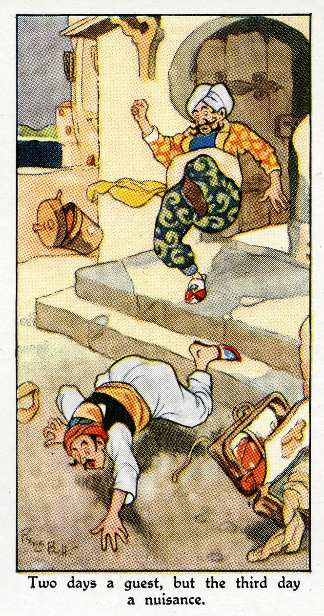 „Dva dny host, ale třetí den otrava“, 1931 (viz také 498199) od René Bull