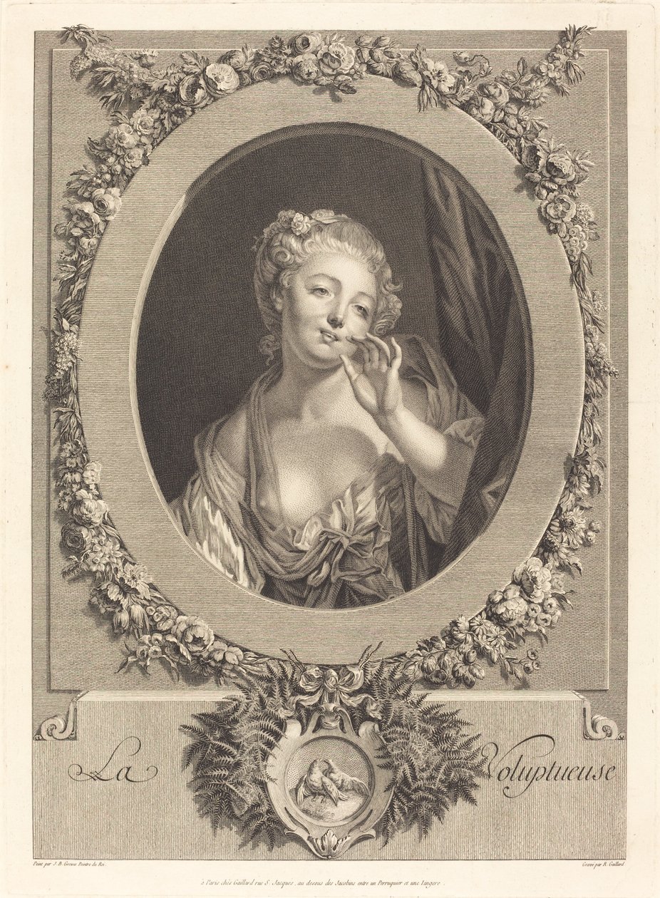 Smyslný od René Gaillard after Jean Baptiste Greuze