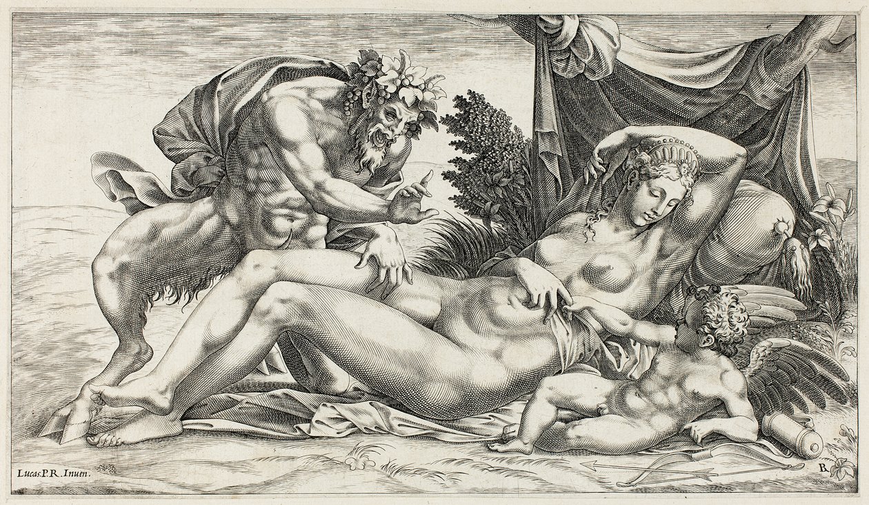 Jupiter a Antiope od Rene Boyvin