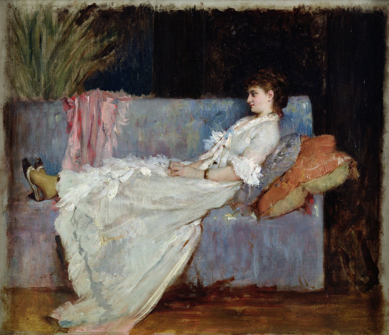 Madame Flahaut (olej na plátně) od René François Xavier Prinet