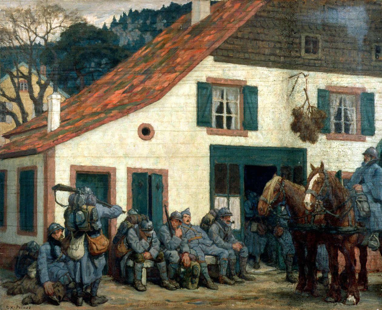 Zastavení od René François Xavier Prinet