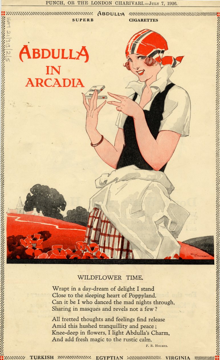 Cigarety Abdulla, 1926 od Rene Vincent