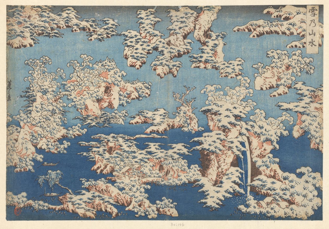 Sneeuwlandschap Yuki no sansui (název na objektu) od Renshi