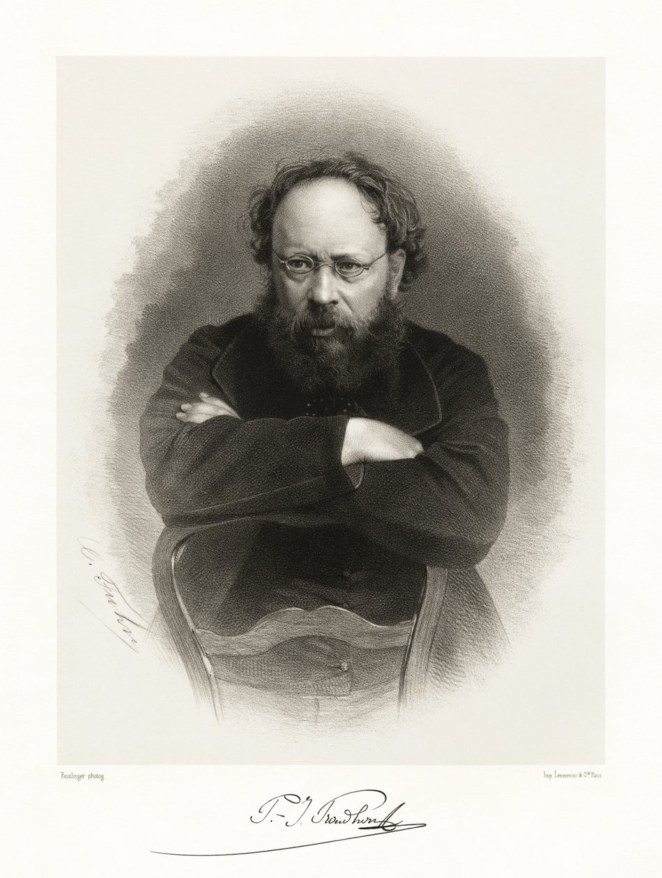 Pierre Joseph Proudhon, 1865-66 od Reutlinger Studio