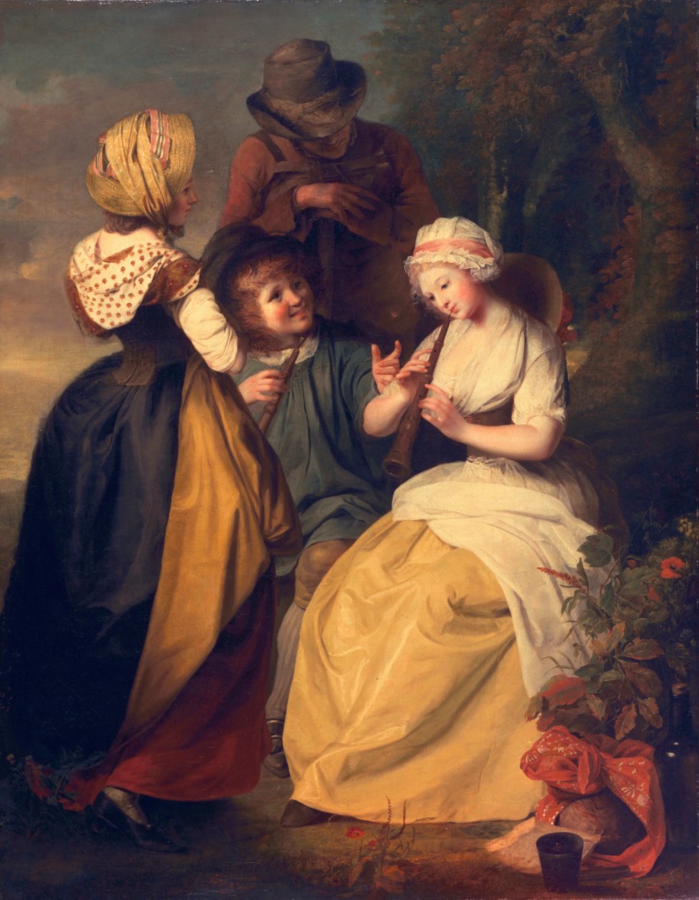 Flageolet hráči, c.1780s od Rev. Matthew William Peters