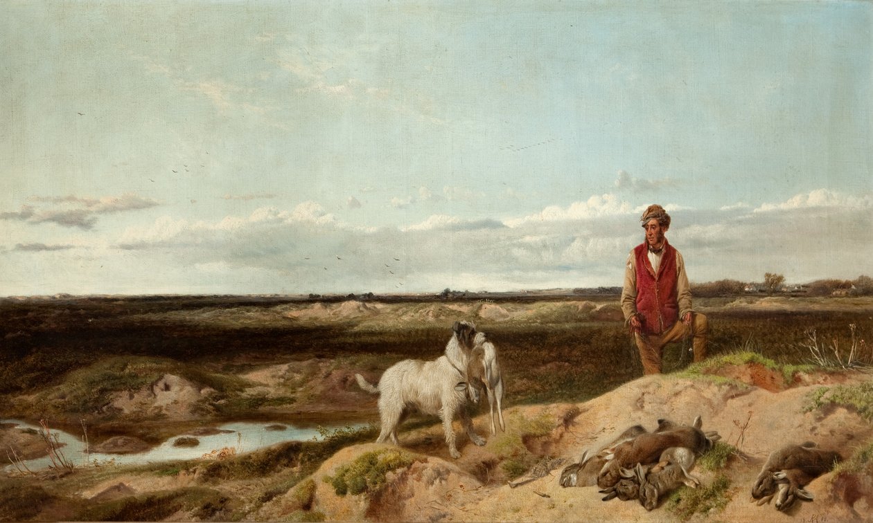 Ferreting, 1863 od Richard Ansdell