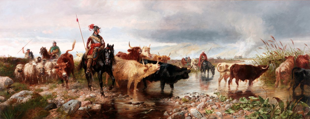 Hraniční nájezd na anglický hrad, 1880 od Richard Beavis