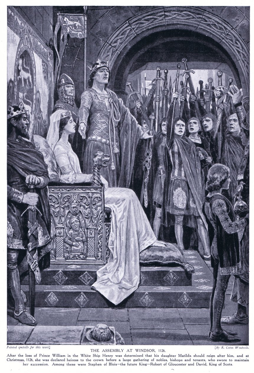 Shromáždění ve Windsoru AD1126, 20. léta 20. století od Richard Caton Woodville junior