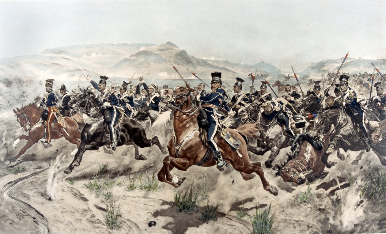 The Charge of the Light Brigade, 1895 (hlubotisk) od Richard Caton Woodville