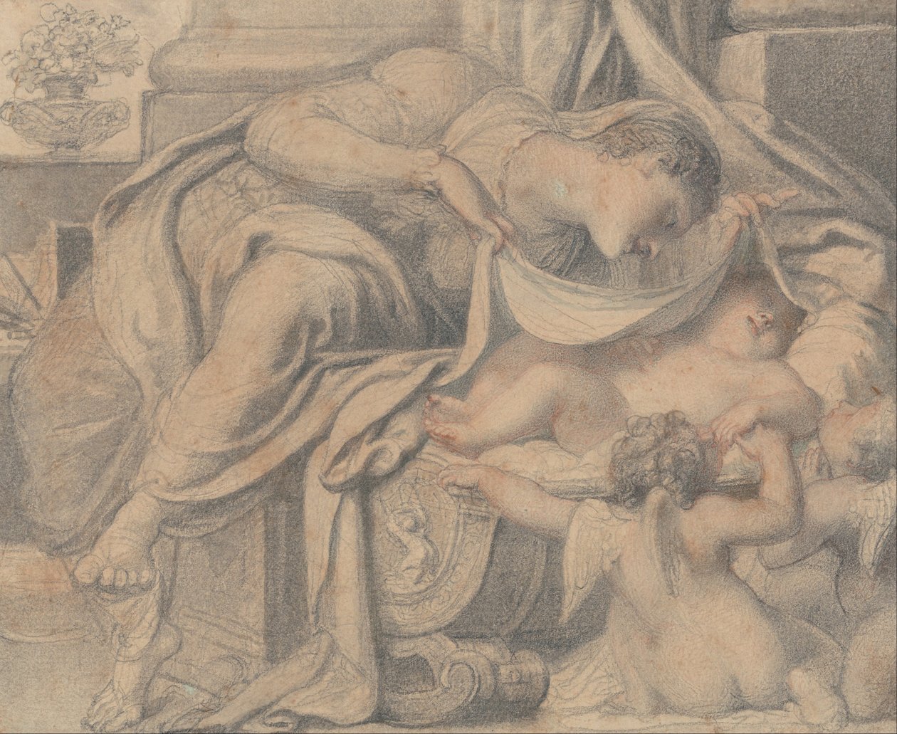 Venuše zbožňující Amor od Richard Cosway