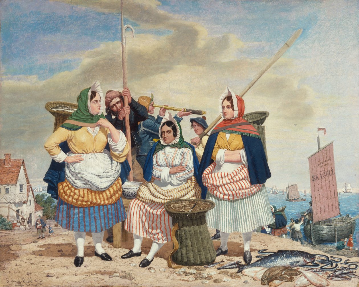 Rybí trh u moře od Richard Dadd