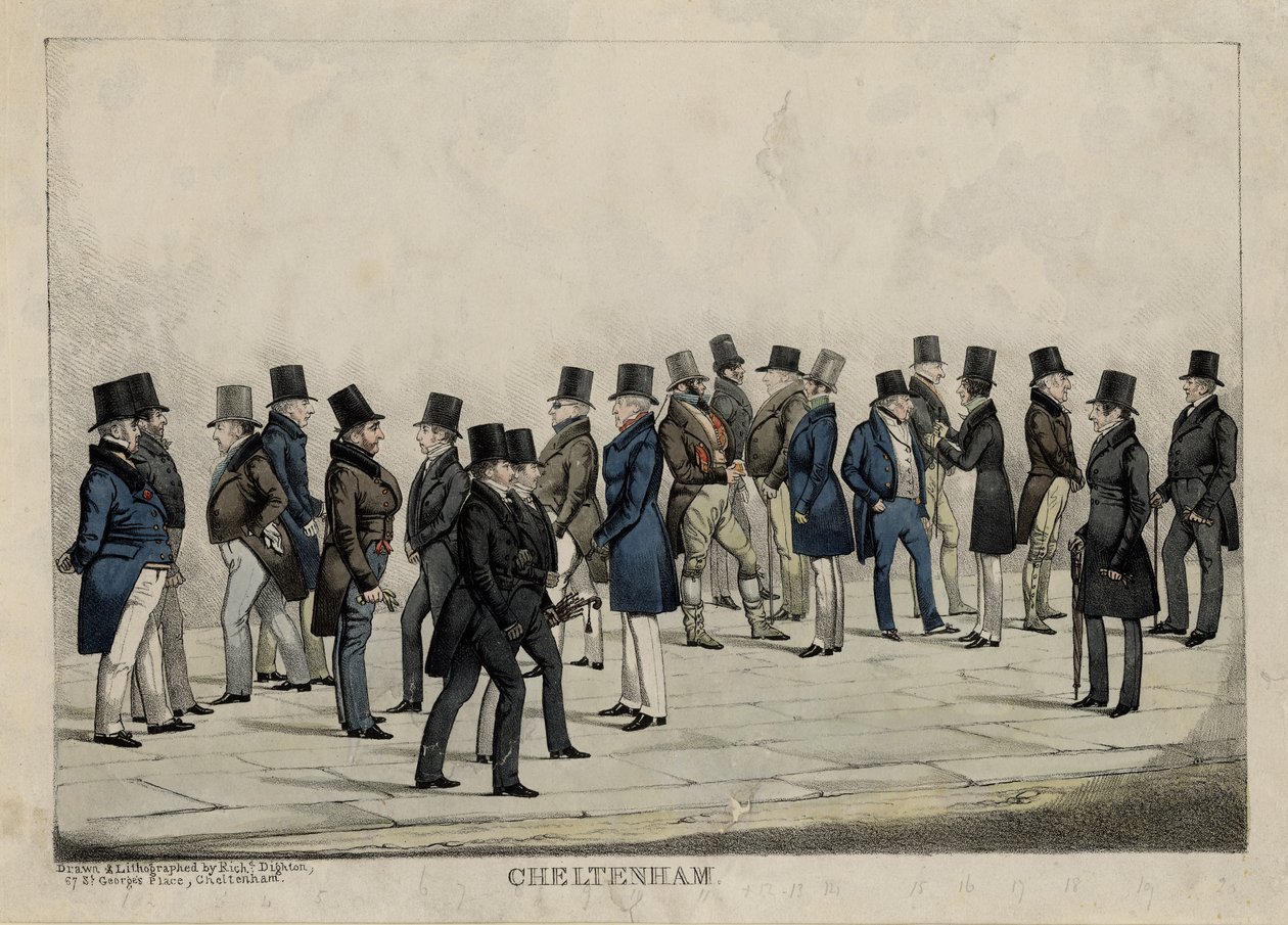 Cheltenham, kolem roku 1840 od Richard Dighton