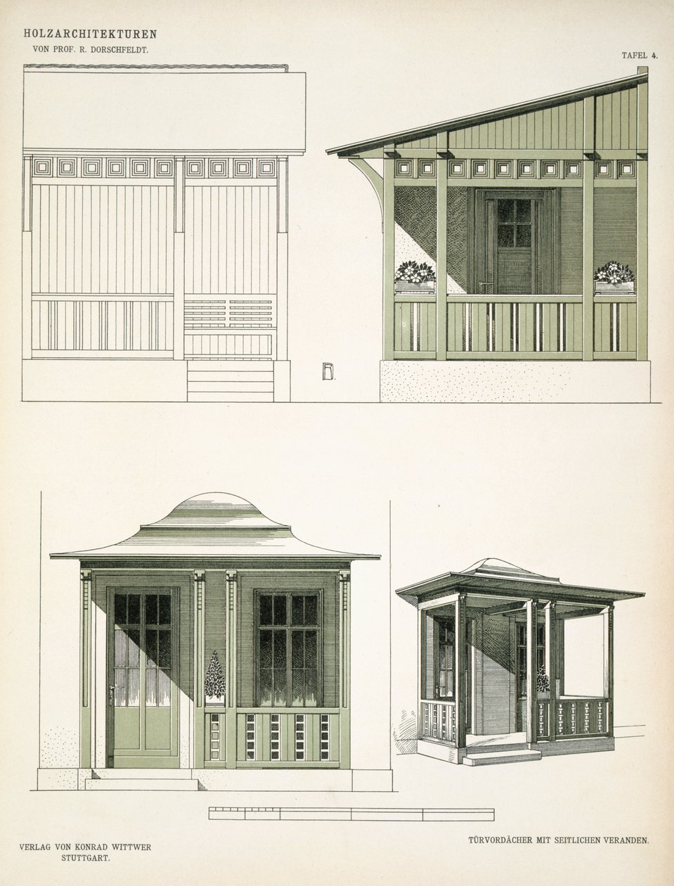 Dřevěná architektura, cca 1900 od Richard Dorschfeldt