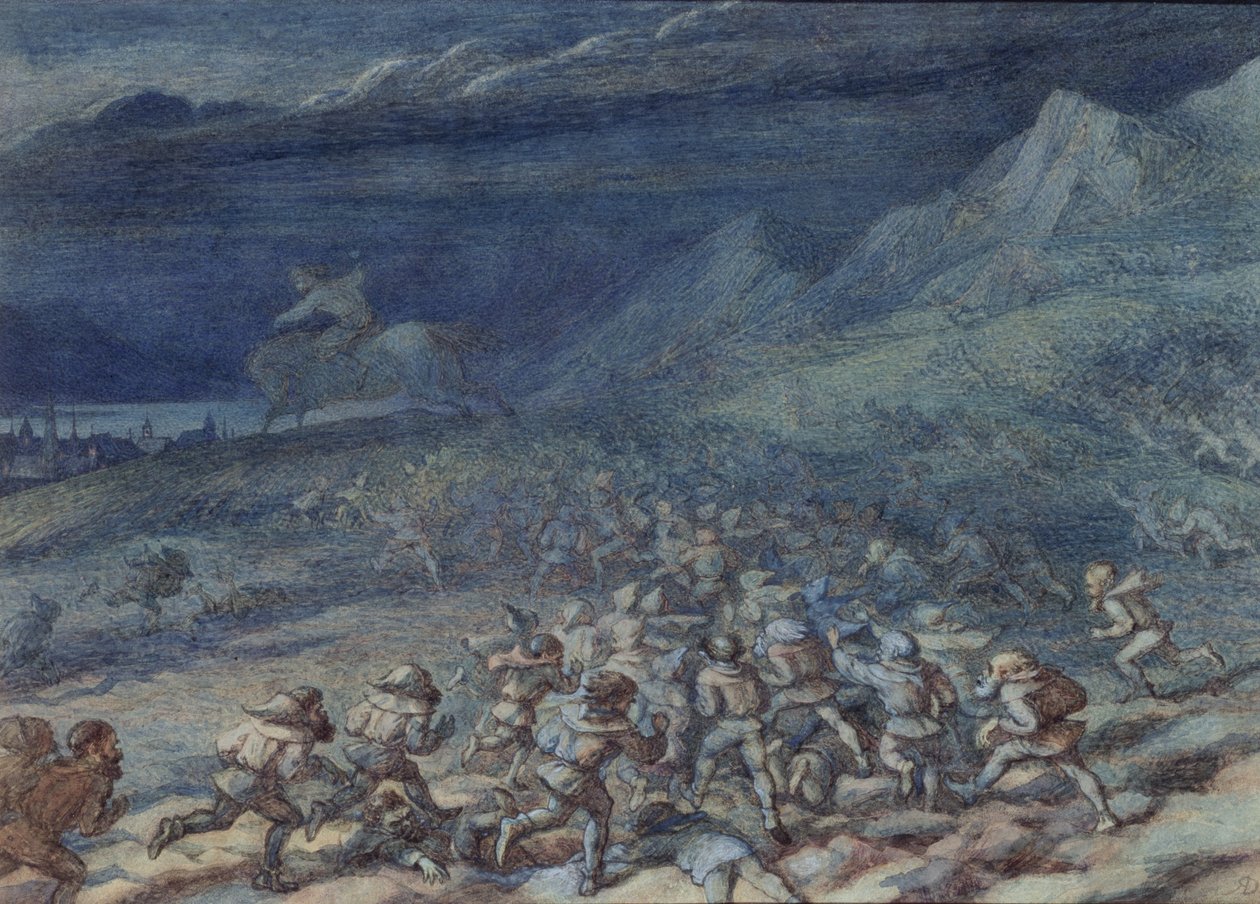 Altar Cup v Aagerup (wc, kvaš na papíře) od Richard Doyle