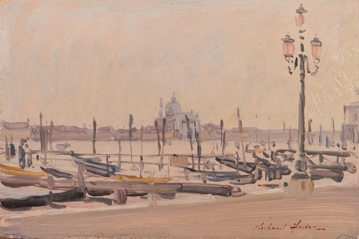 The Redentore z Piazzetta, 1991 (olej na kartě) od Richard Foster