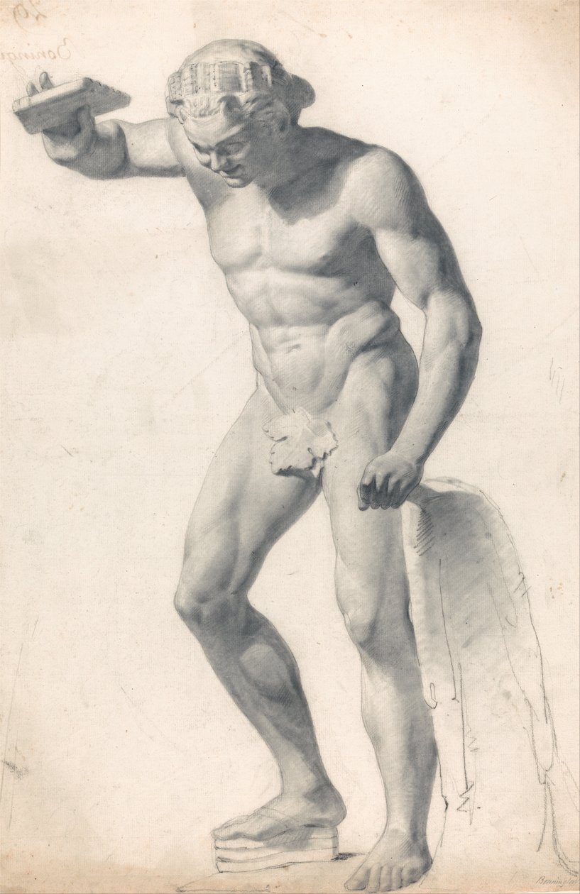 Faun s trubkami od Richard Parkes Bonington