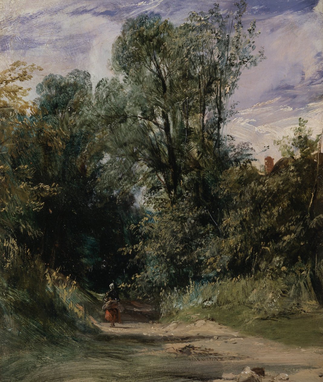 Zalesněná ulička od Richard Parkes Bonington