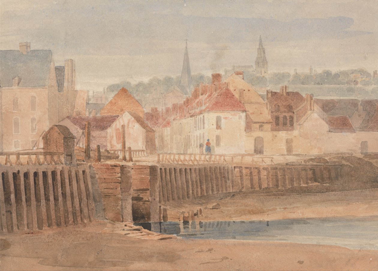 Přístav Boulogne od Richard Parkes Bonington