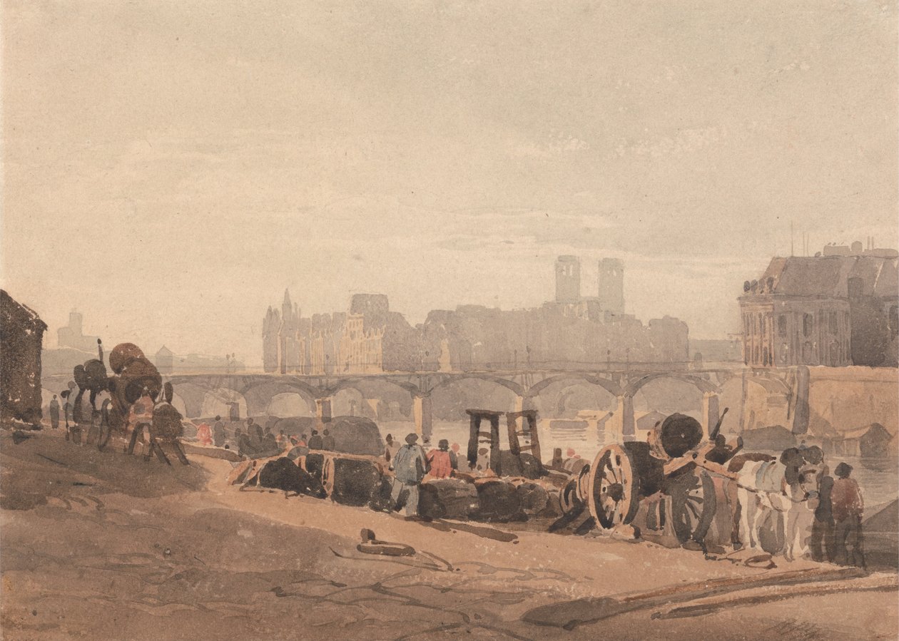 Ile de la Cite od Richard Parkes Bonington