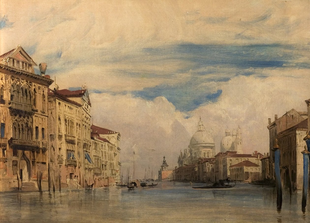 Canal Grande, Benátky, Itálie, 1826-27 od Richard Parkes Bonington