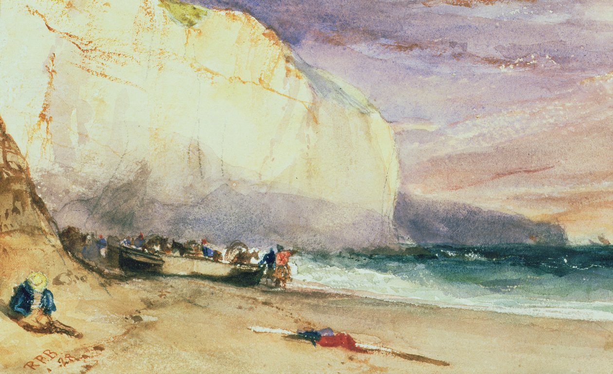 The Undercliff, 1828 od Richard Parkes Bonington