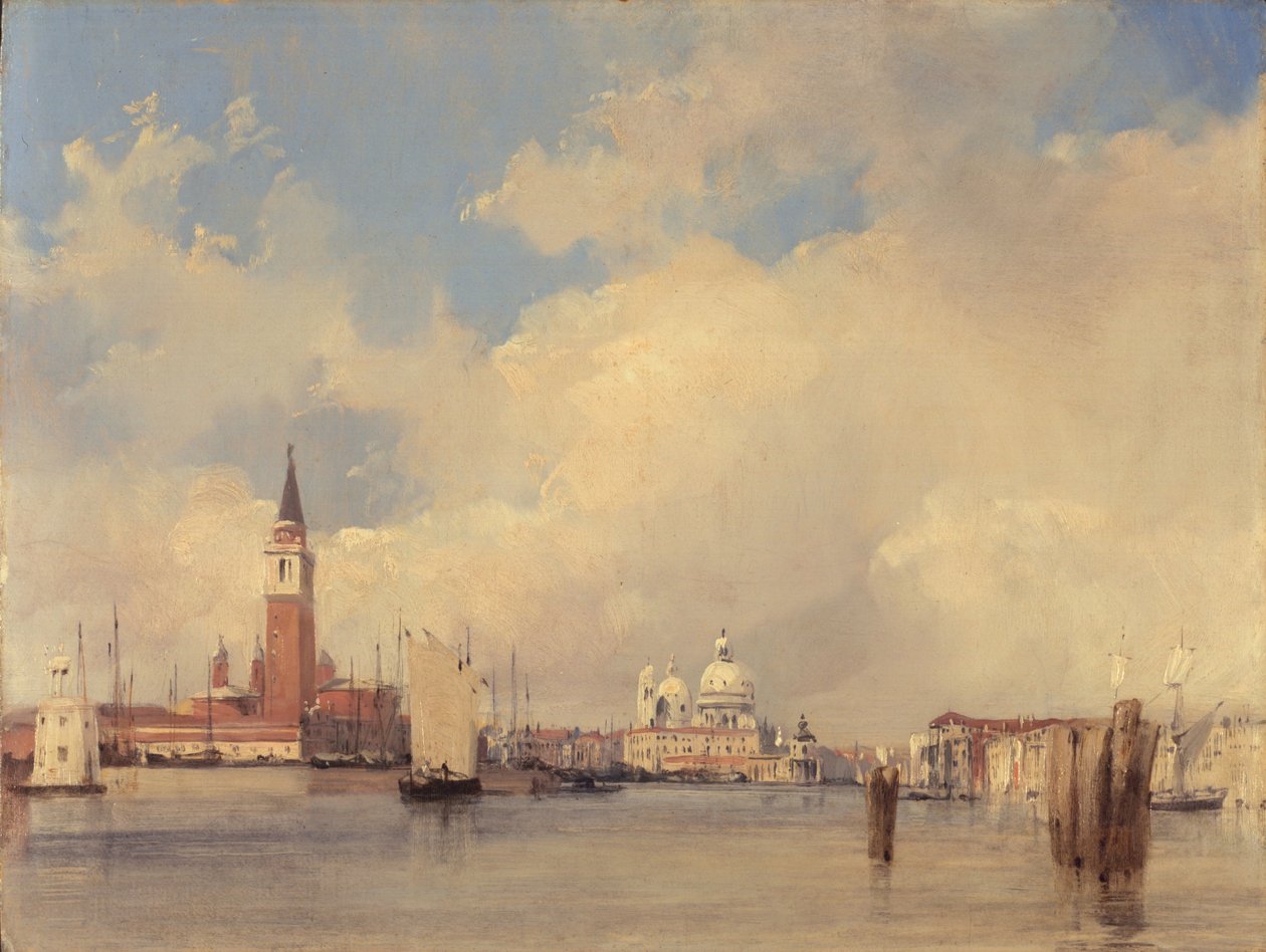 Pohled v Benátkách, se San Giorgio Maggiore, 1826 od Richard Parkes Bonington