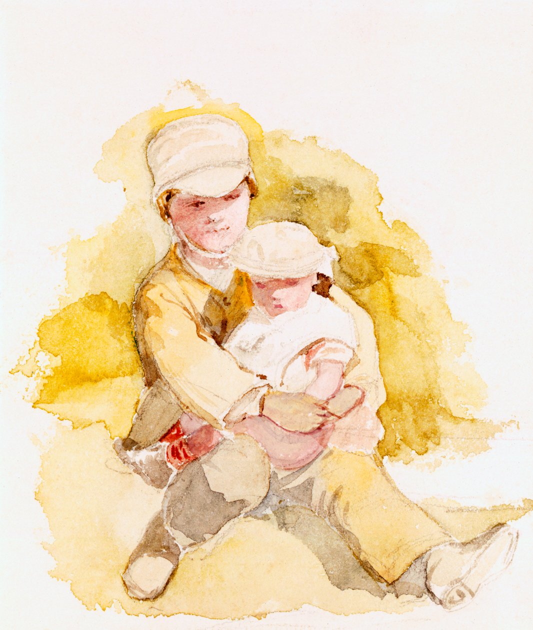 Sketch of Two Children, c.1852 od Richard Redgrave