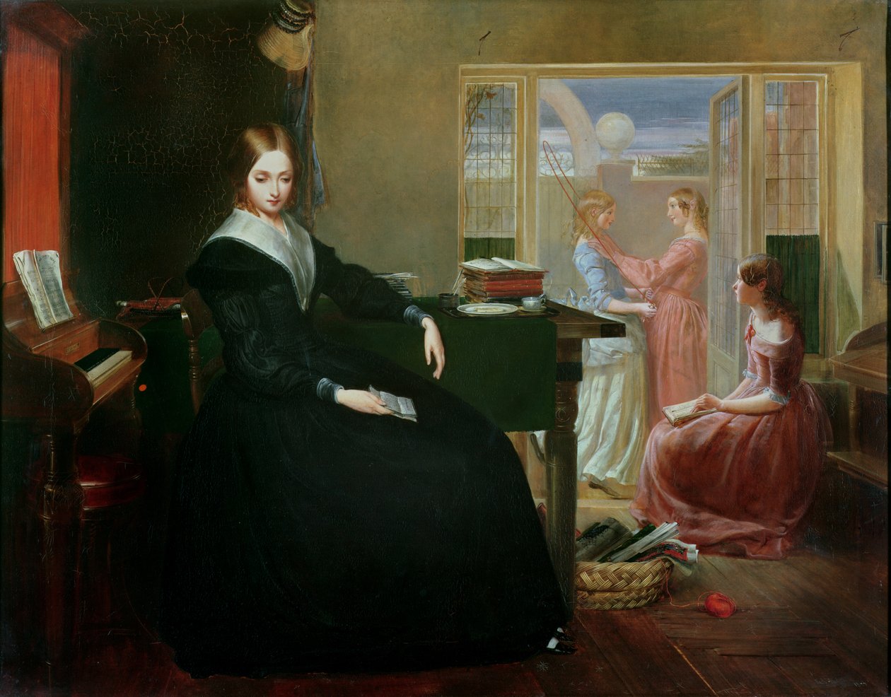 Guvernérka, 1844 od Richard Redgrave