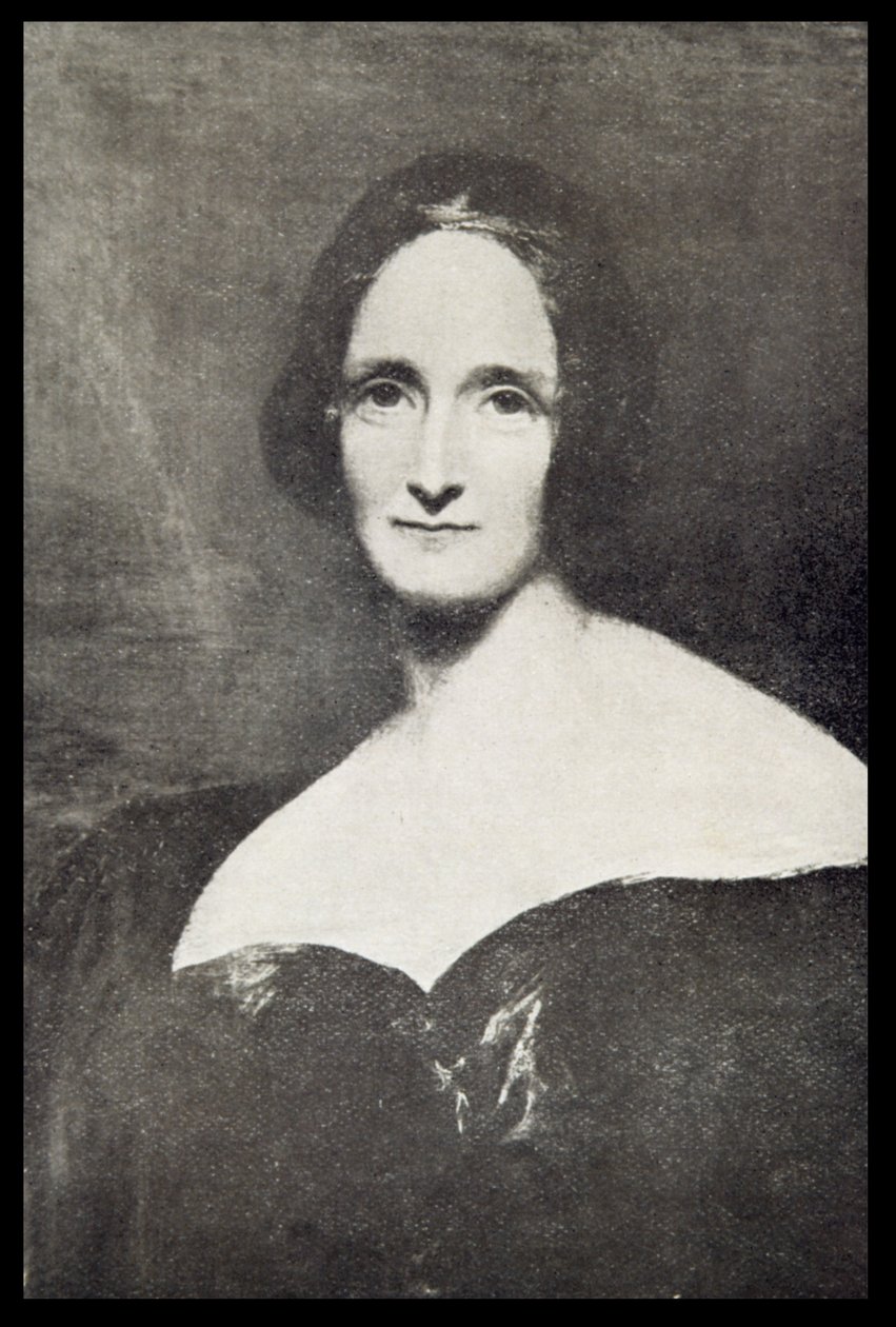 Mary Wollstonecraft Shelley (1797-1851) od Richard Rothwell
