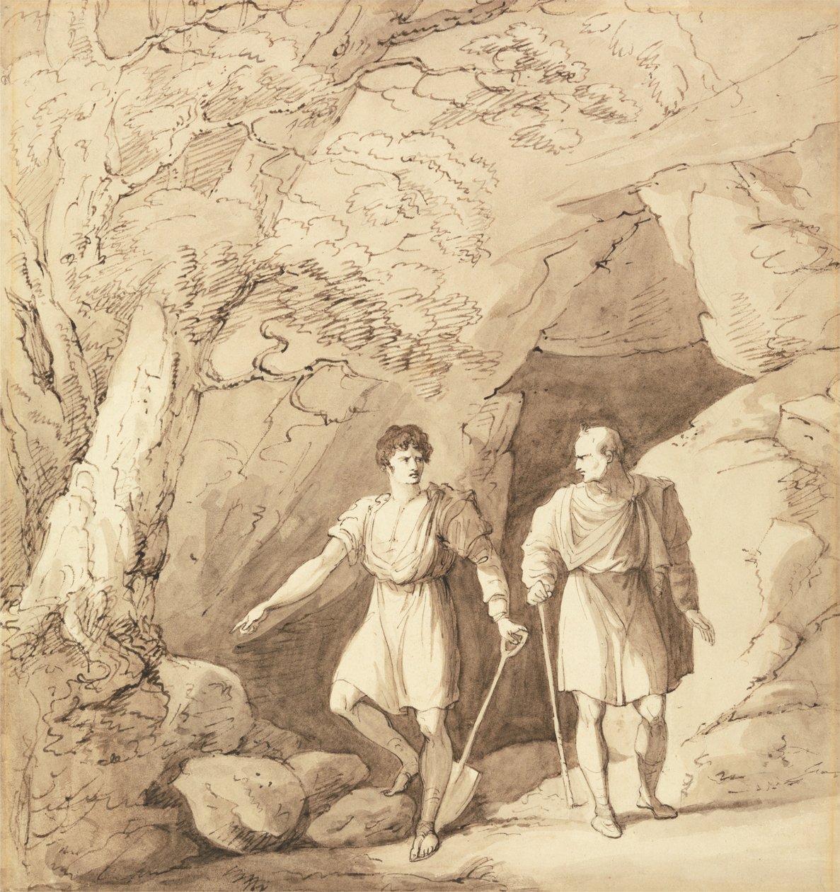 Alcibiades a Timon od Richard Westall