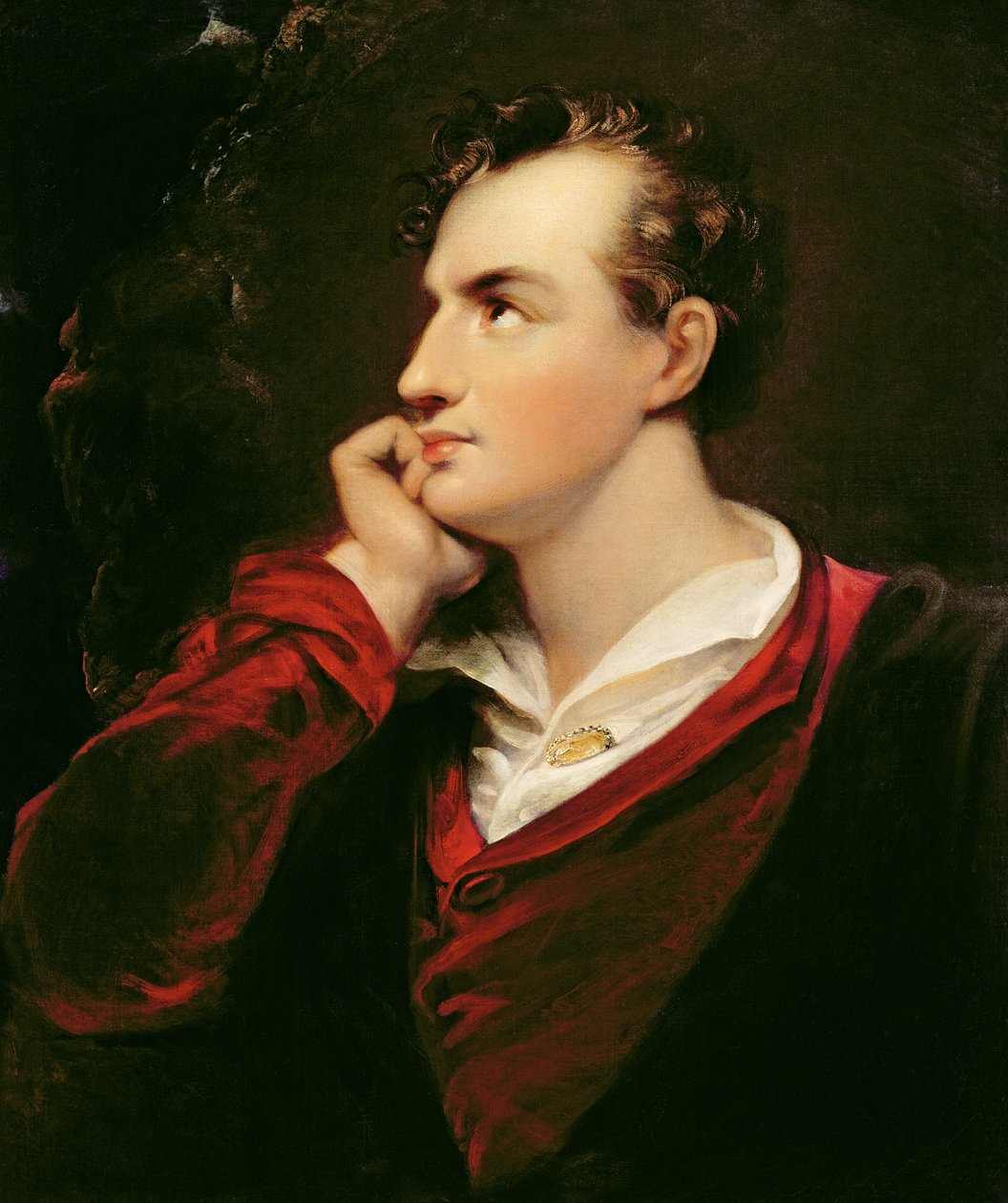 Portrét George Gordona Byrona (1788-1824) 6. baron Byron, 1813 od Richard Westall