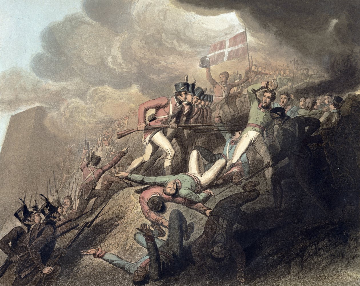 Svatý Šebestián, 31. srpna 1813, z knihy "The Victories of the Duke of Wellington", vyryl T. Fielding, vyd. 1819 (viz 115639) od Richard Westall