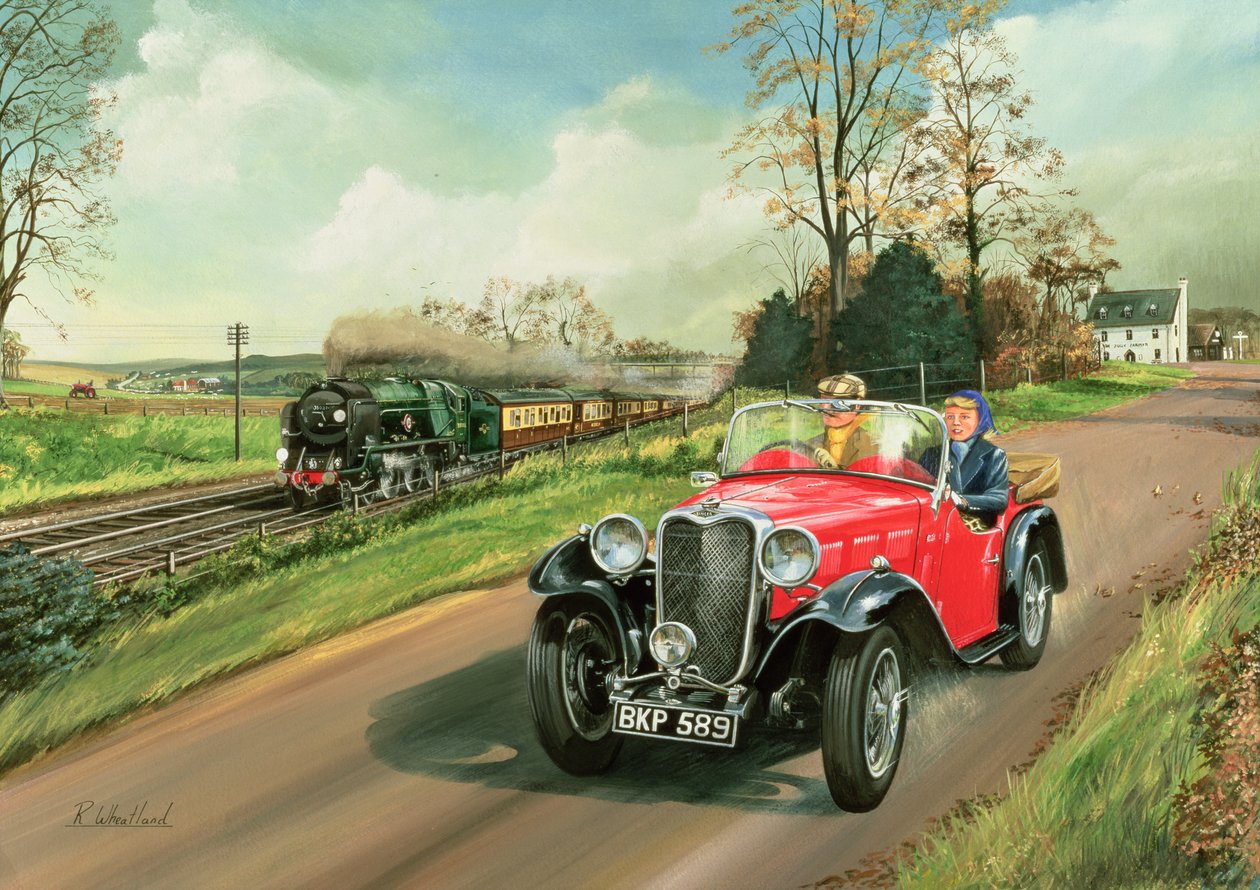 Racing the Train, 1995 (wc a kvaš na palubě) od Richard Wheatland