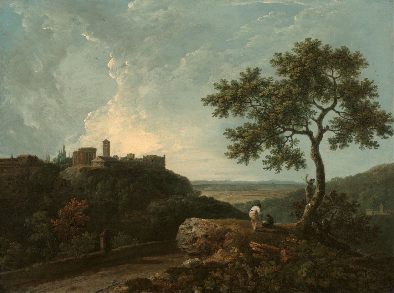 Tivoli- chrám Sybil a Campagna od Richard Wilson