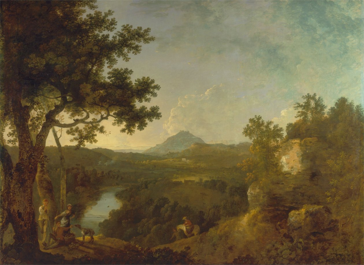Pohled poblíž Wynnstay, sídlo sira Watkina Williamse-Wynna, BT. od Richard Wilson