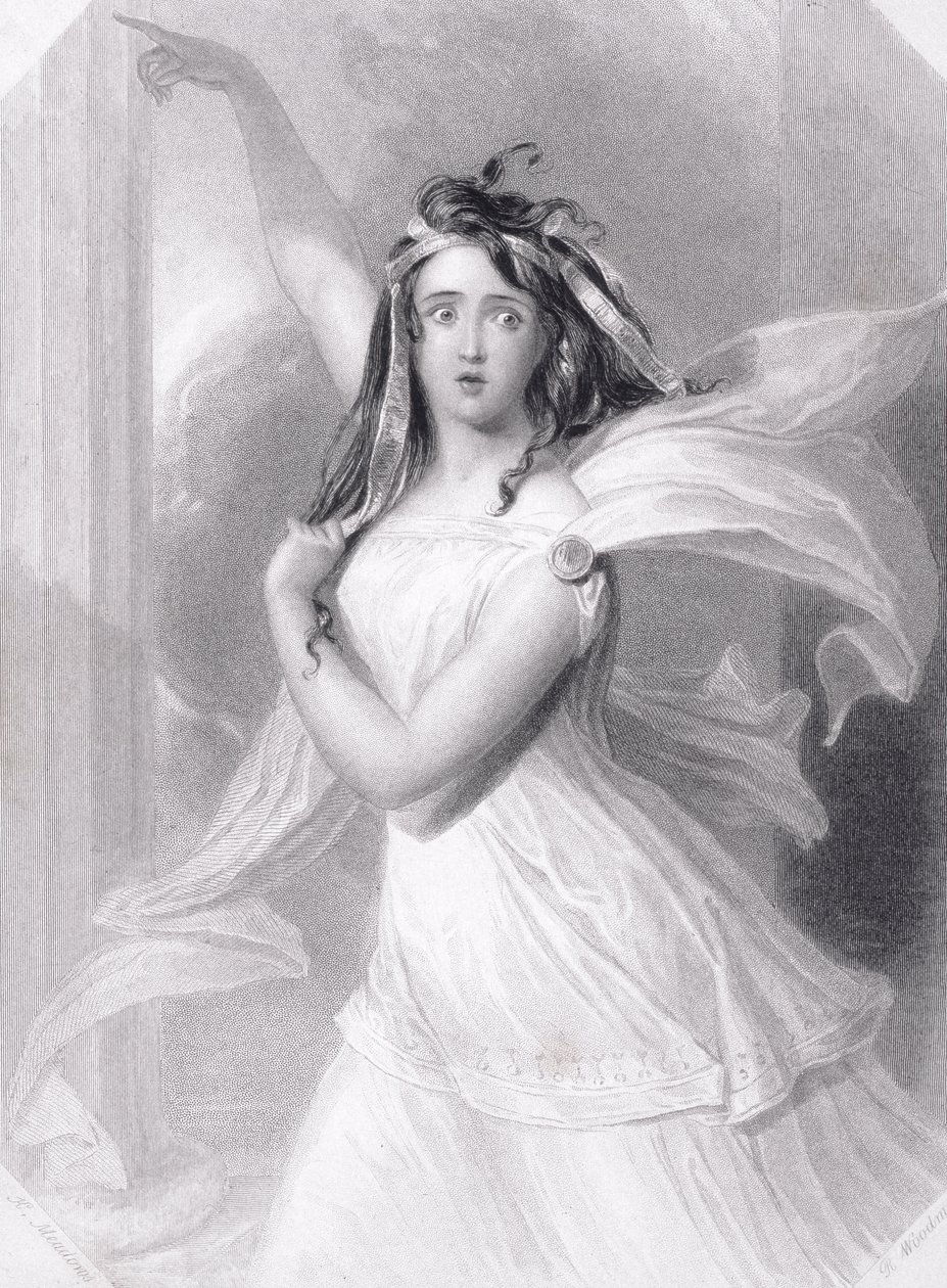 Cassandra, dcera Priama, kolem roku 1845 od Richard Woodman