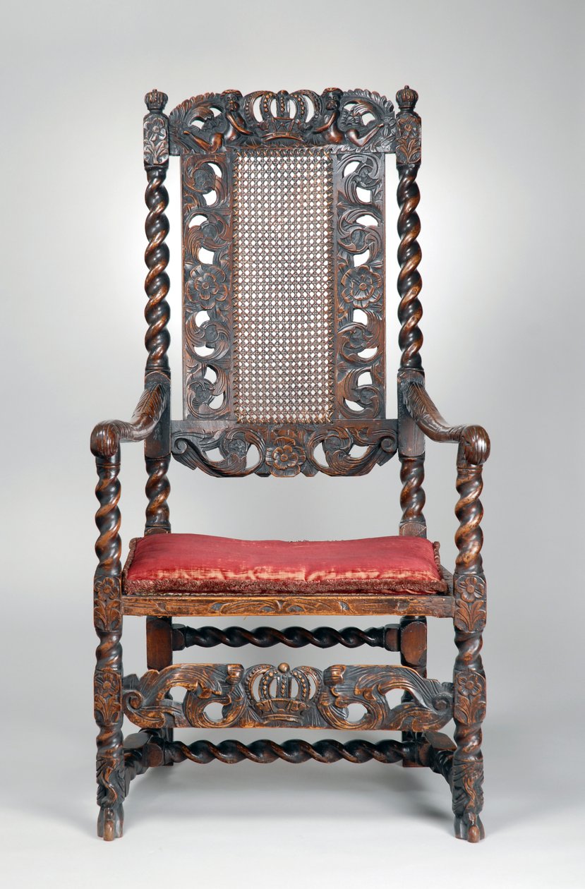 Křeslo, cca 1680 (ořech) od Richard (attr. to) Price