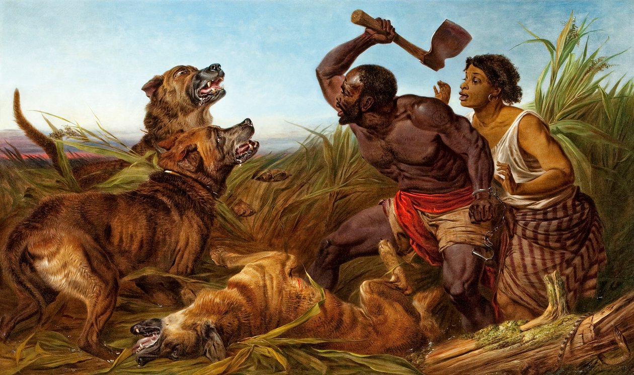 The Hunted Slaves, 1862. od Richard Ansdell