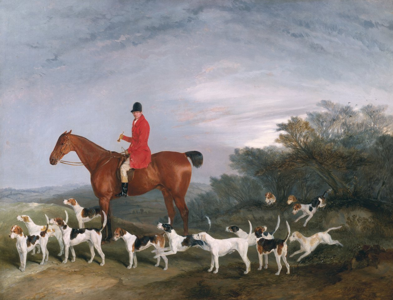 Na lovu, 1841 od Richard Barrett Davis