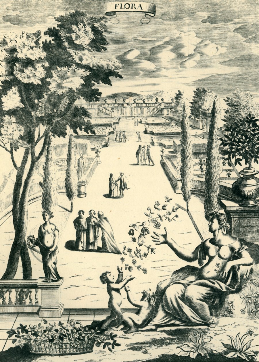 "Flóra", 1686, 1944. od Richard Blome