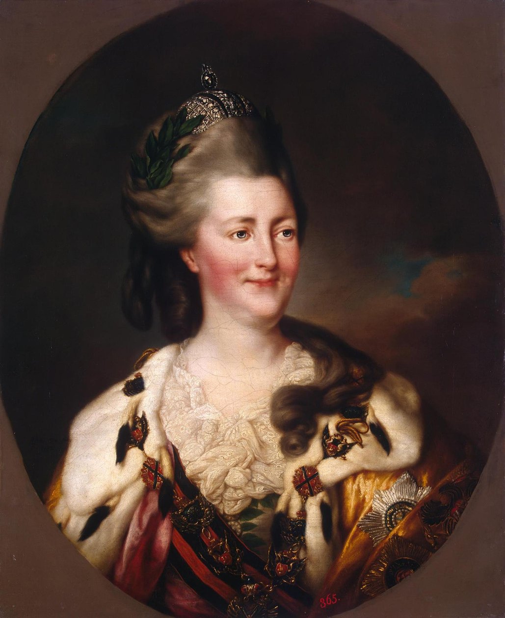 Portrét Kateřiny II. od Richard Brompton