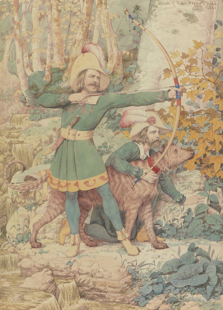 Náčrt Robina Hooda od Richard Dadd
