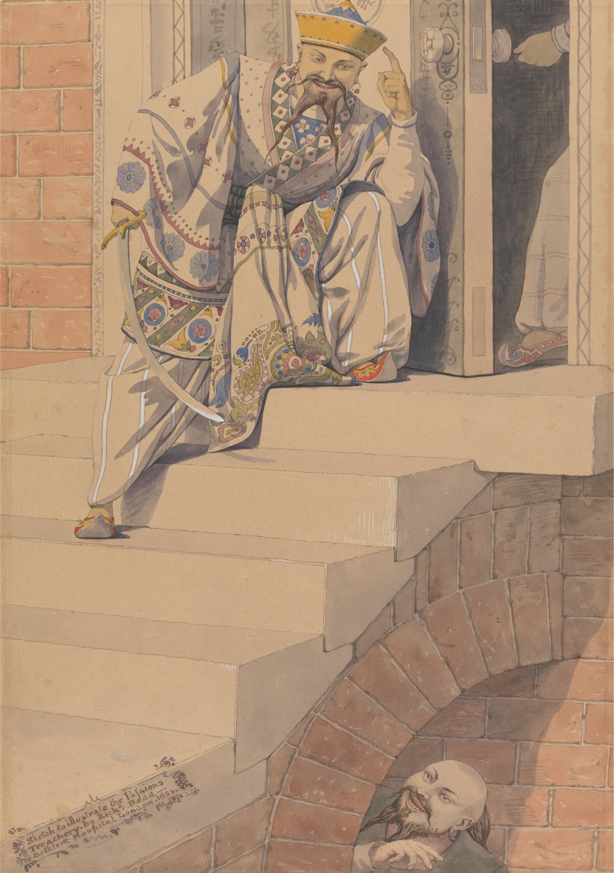 Skica k ilustraci vášní: Zrada od Richard Dadd