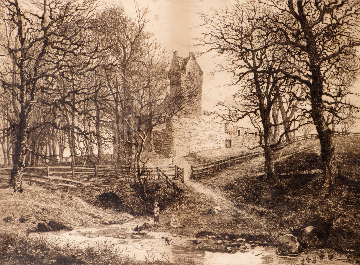 Mains Castle (lept) od Richard Davidson Winter