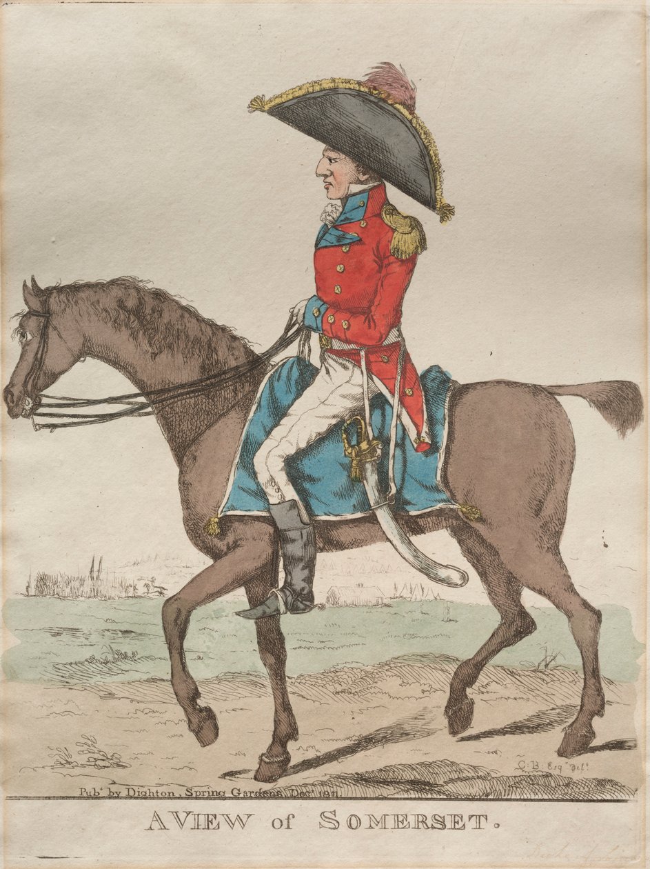 Pohled na Somerset, 1811. od Richard Dighton