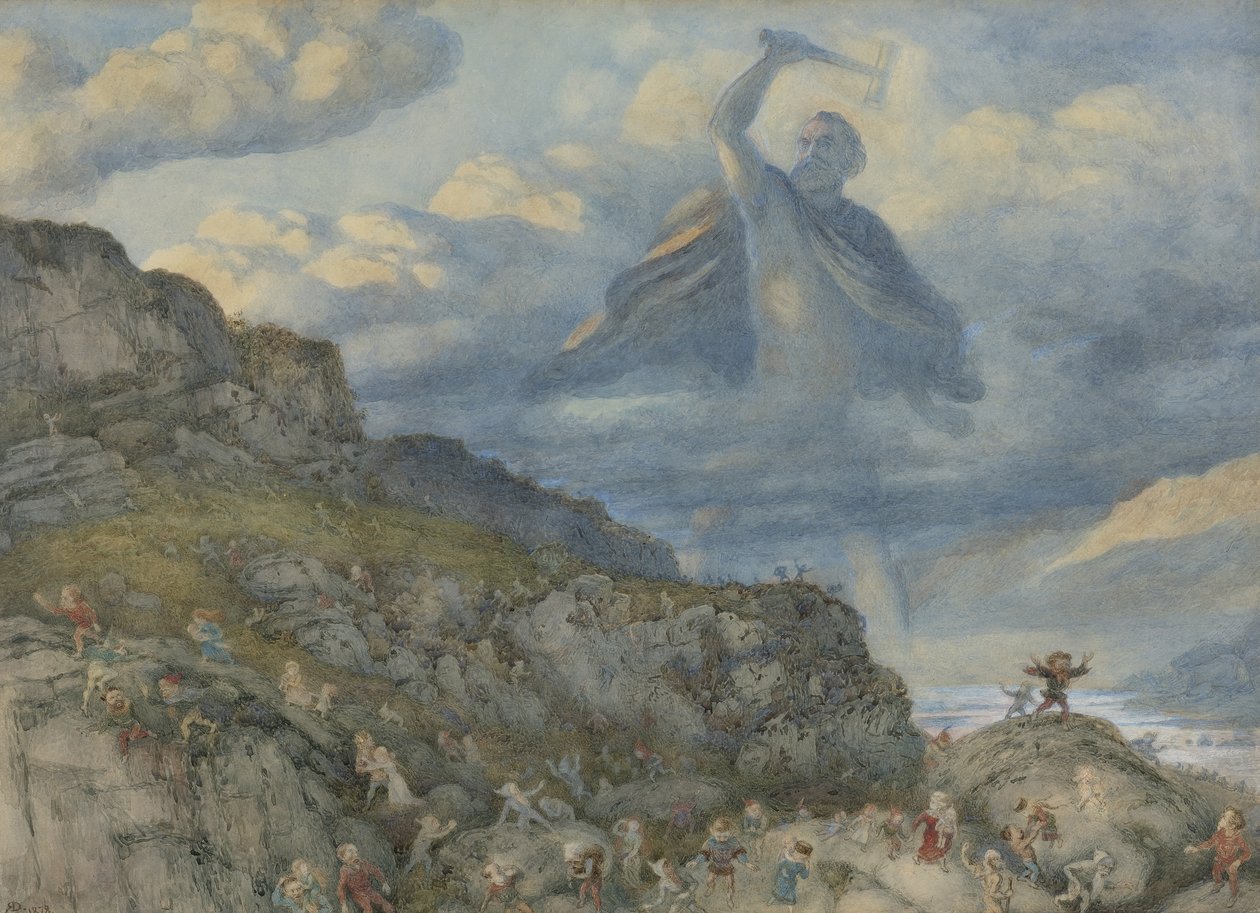 Thor a trpaslíci, 1878 od Richard Doyle